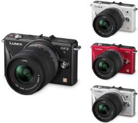 Panasonic Lumix DMC GF2KEG K Systemkamera 3 Zoll  Kamera 
