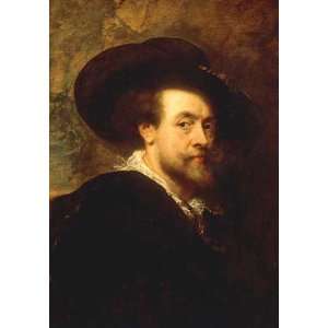 Kunstreproduktion Peter Paul Rubens Selbstbildnis 50 x 71  