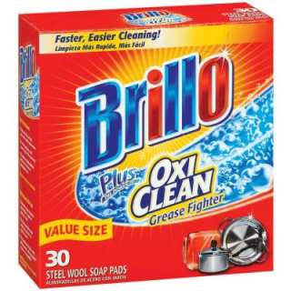 Brillo OxiClean 30 Count Steel Wool Soap Pads (12 Case) 03014 at The 