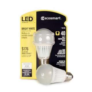 Ecosmart Led Bulb from    Model# ECS 19 WW 120