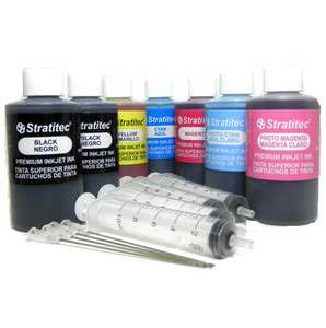  Premium Inkjet Ink Refill Kit 21oz(595ml) With Refill Syringes  