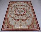 French Aubusson Design Chic Needlepoint rug, wool 4 x 6 ft.     NEW 