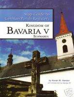 Bavaria Schwaben Map Guide to German Parish Registers  