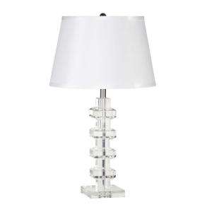 STA Indoor Clear Crystal With Chrome Metal Finish Table Lamp 
