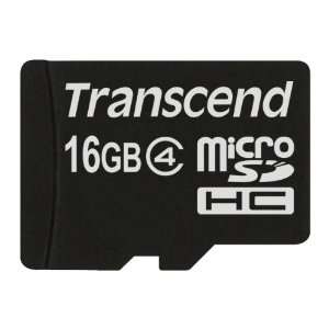 Transcend Micro SDHC 16GB Class 4 Speicherkarte  Computer 