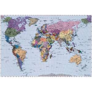 Fototapete Weltkarte, 8 teilig, 388x270cm, weitgehend aktuell von 