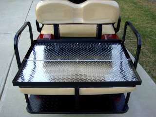 Rear Flip seat kit for EZGO Golf Cart TXT model/Medalist(White)  