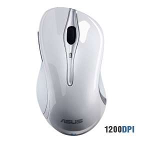 Asus BX700 Bluetooth Wireless Laser Mouse   1200 DPI, White at 