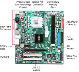 EVGA e 7100/630i Motherboard   NVIDIA nForce 630i, Socket 775 