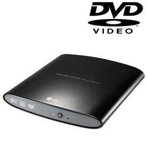 LG GP08NU20BK Super Multi Slim External DVD Burner   DVD R 8X, DVD+R 