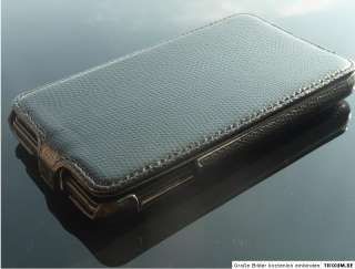 Samsung Galaxy Note N7000 Case Tasche Hülle Snake Bumper Flip SCHWARZ 