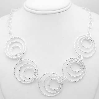 Diamond Cut Circle Chain Necklace 925 Silver SHOPNBC  
