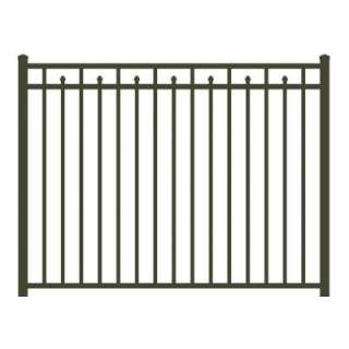 Allure Aluminum54 in. x 72 in. Aluminum Bronze Fence 3 Rail Provincial 