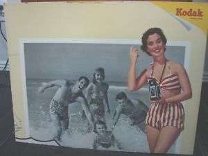 Vintage Kodak Girl Advertisement Poster  