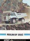 1972 perlini dp366c construction truck brochure italy  