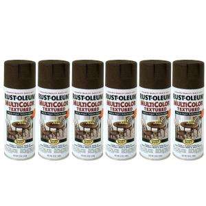   Rust 12 oz. GlossAutumn Brown Multicolor Textured Spray Paint (6 Pack