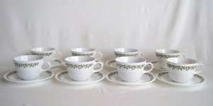Corning Corelle Crazy Daisy Cups & Saucers   8 Sets  