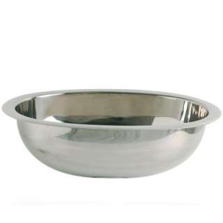  Drop in or Undercounter Oval Bathroom Sink in Polished Stainless Steel