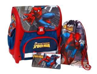 Schulranzen Schulrucksack Set Spiderman Ranzen 3tlg.  