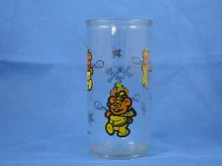 Vintage Babies Muppet Fozzie Bear Glass Jelly Jar 1989  