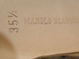 Manolo Blahnik Beaded Sling Backs  