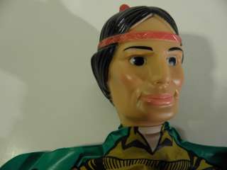 Vintage 1966 Lone Ranger TONTO Hand Puppet Collectible Figure Toy 