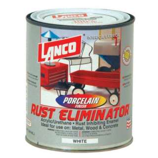 Lanco Rust Eliminator 1 Qt. Acrylic Urethane White Enamel SE800 5 at 