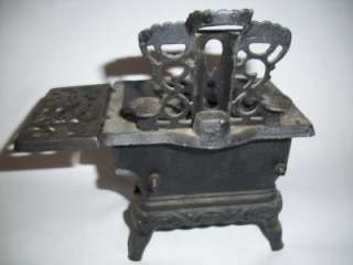   Crescent Toy Stove Old Cast Iron Salesman Sample Vtg Miniature  