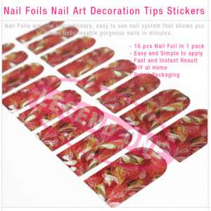 Flora Nail Foils Nail Art Decoration Tips Stickers  