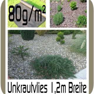 138m² UNKRAUTVLIES GARTEN BLUMENBEET FLIES KIES FILZ  