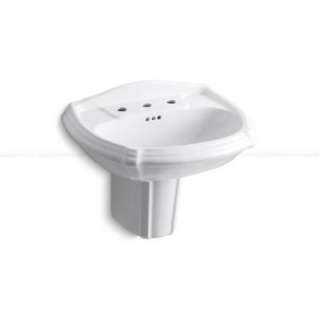 KOHLER Portrait 8 In. Wall Mount Lavatory in White K 2226 8 0 at The 