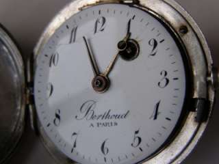 RRR Antique silver verge fusee watch by Berthoud Paris  