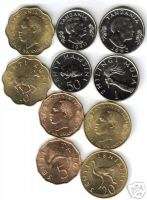 Tanzania 5 Coin set UNCIRCULATED mint lot   