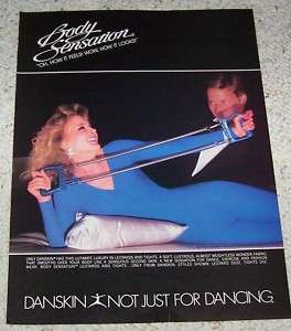 1983 Danskin exercise Tights Leotards Danskins PRINT AD  