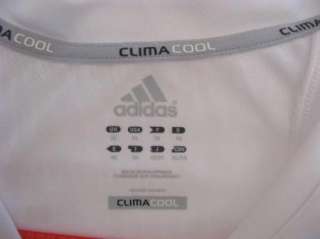 NEW Womens Adidas ClimaCool Supernova White Running S/S Shirt Top Sz 