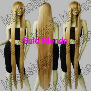 60 Inch  Extra Long Hair Straight Cosplay Wig All Color 