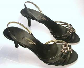 RAGAZZA HELENA Womens Satin Evening Slingback Shoes 7  