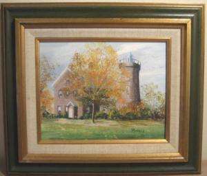Princes Bay Lighthouse Staten Island NY Betty Morris Oil Painting 
