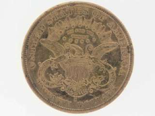 1883 S United States Liberty Head Double Eagle Twenty Dollars $20 Gold 