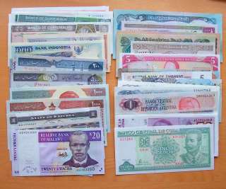 WORLD BANKNOTES  50 DIFFERENT UNCIRCULATED NOTES LOT 4  