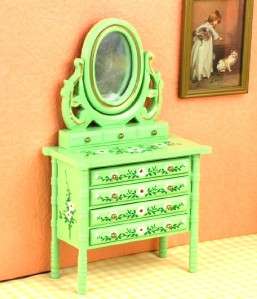 Dollhouse Miniature Bedroom Furniture Dresser Mirror G  