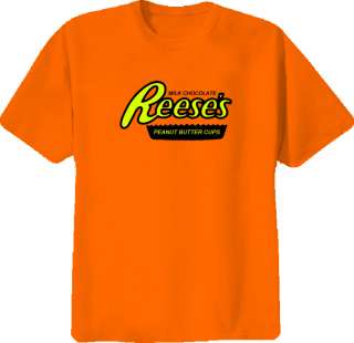Reeses Chocolate Bar Funny Classic NEW Orange T Shirt  