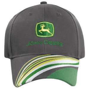 John Deere Charcoal/Green Hat/Cap  