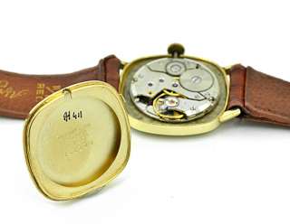 14k Solid Gold Tiffany Co Watch Mens Manual Wind girard perregaux 