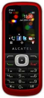 ALCATEL OT 506D SPICY RED UNLOCKED DUAL SIM 2.0 MEGAPIXEL CAM GPRS 