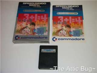 Commodore C64 Cartridge ~ Speed / Bingo Math by CBM  