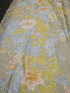 vtg 50s 60s Bright Tropical Floral Drape Fabric  