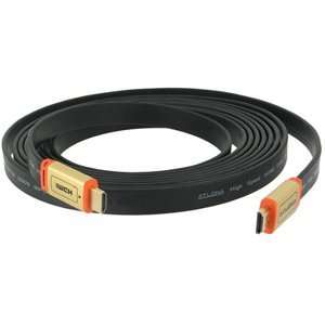 Atlona ATF14032B 2. 6FT ATLONA FLAT HDMI CABLE HDMI 1.4 CERTIFIED W 