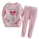 NWT Vaenait Baby Toddler Kids Sleepwear Pajama Set Dressy Cat Pink 