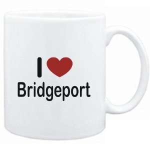  Mug White I LOVE Bridgeport  Usa Cities Sports 